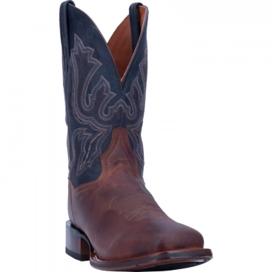 Dan Post Mens Winslow Leather Dark Brown Cowboy Boot