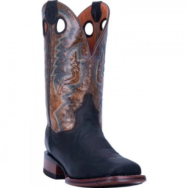 Dan Post Mens Deuce Black Brown Cowboy Boot