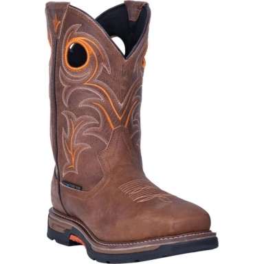 Dan Post Mens Storms Eye Composite Toe Brown Cowboy Boot