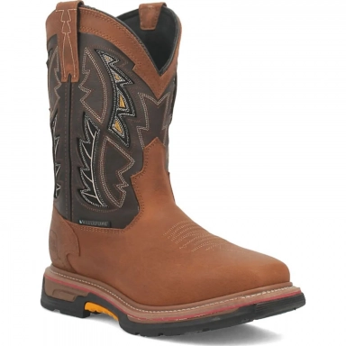 Dan Post Mens Warrior Waterproof Composite Toe Brown Boot