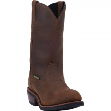 Dan Post Mens Albuquerque Waterproof Steel Toe Leather Mid Brown