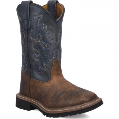 Dan Kids Post Children Brantley Leather Childrens Rust Boot