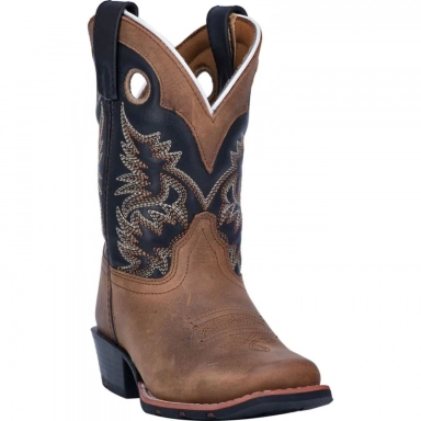 Dan Post Kids Rascal Aged Bark Cowboy Boot