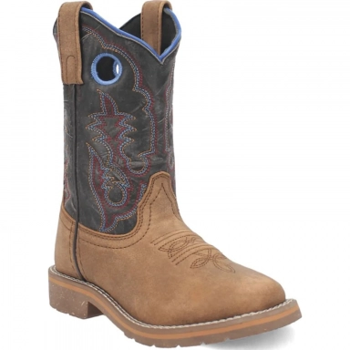 Dan Kids Post Children Rye Leather Childrens Tan Boot