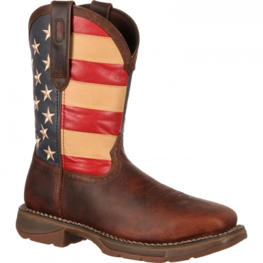 Durango Mens Rebel By Toe Flag Western Boot