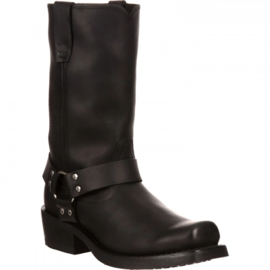 Durango Mens Black Harness Motorcycle Boot