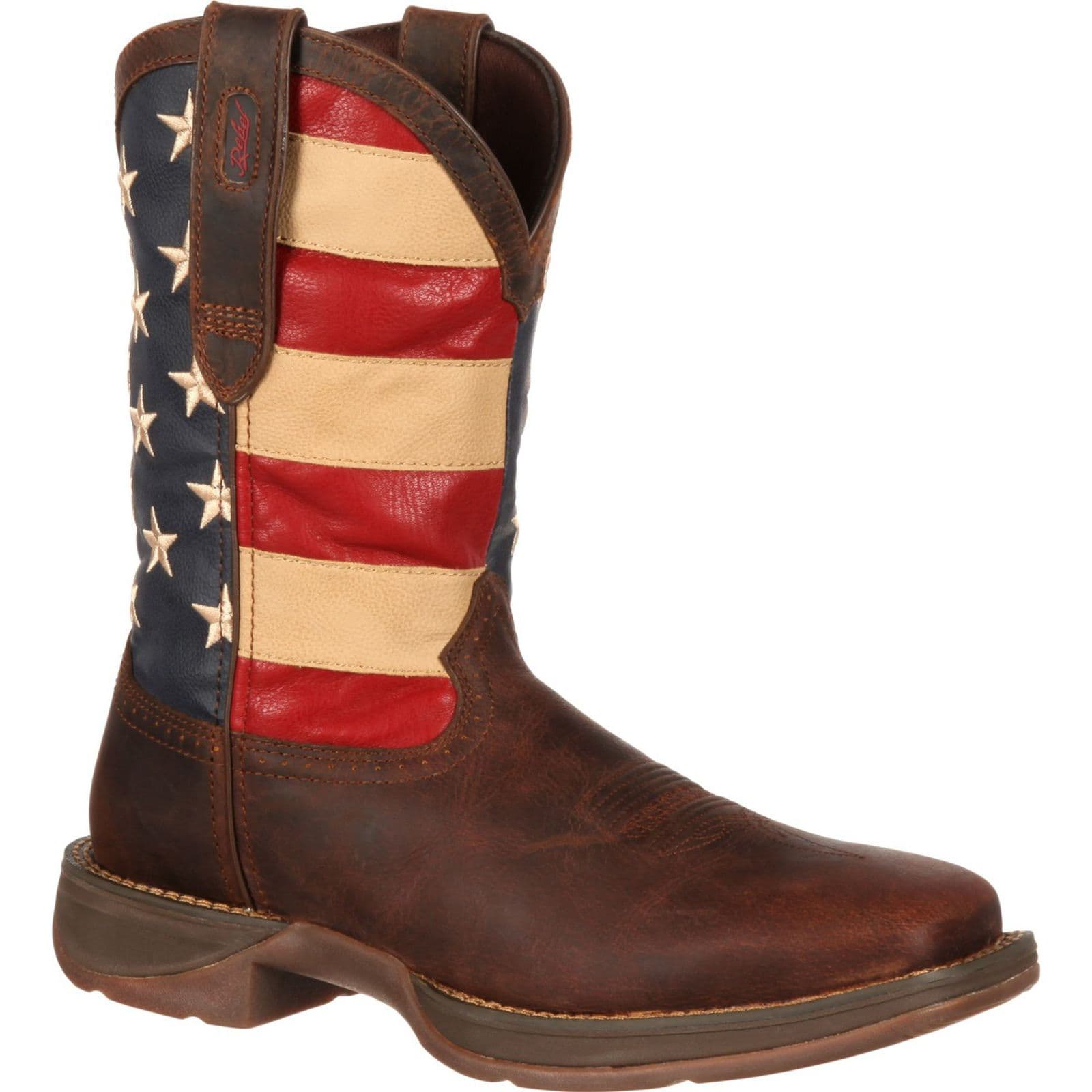 Shop Durango Mens Rebel Patriotic Pull On Western Flag Boot DB5554 Save Now Free Shipping BootAmerica