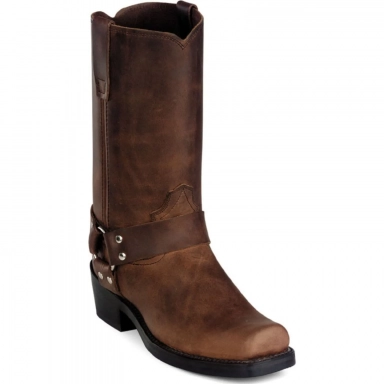 Durango Mens Brown Harness Motorcycle Boot