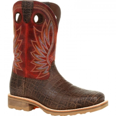 Durango Mens Maverick Pro Steel Toe Waterproof Western Work Boot Style
