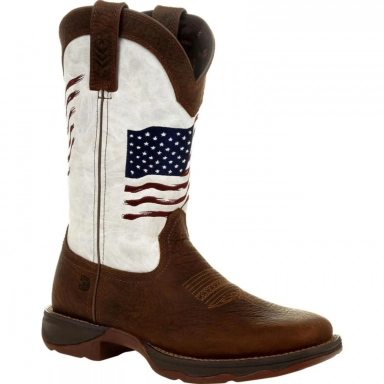 Durango Womens Lady Rebel Bay Brown White Boot