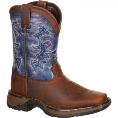 Durango Kids Lil Western Boot in BrownBlue