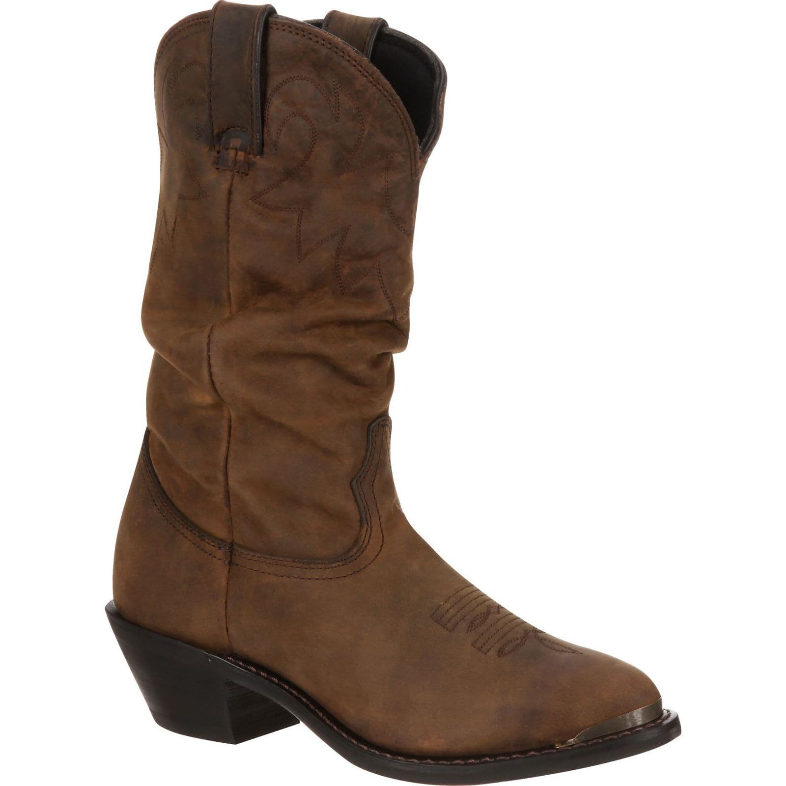 Bootamerica Durango Womens Distressed Tan Slouch Western Boots Rd542