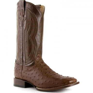Ferrini Mens Full Quill Ostrich Kango Boot