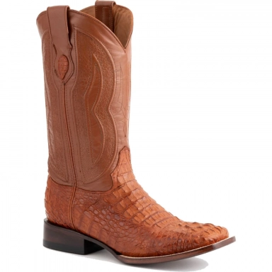 Ferrini Mens Caiman Body Cognac Boot