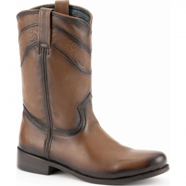 Ferrini Mens Bo Brown R-Toe Boot
