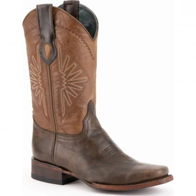Ferrini Mens Santa Fe Choc D-Toe Boot