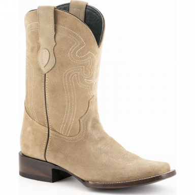 Ferrini Mens Roughrider Taupe D-Toe Boot 13471-41