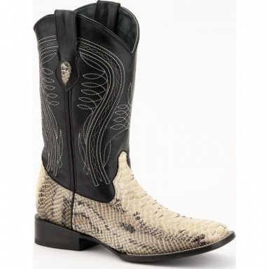 Ferrini Mens Vibora Natural S-Toe Boot
