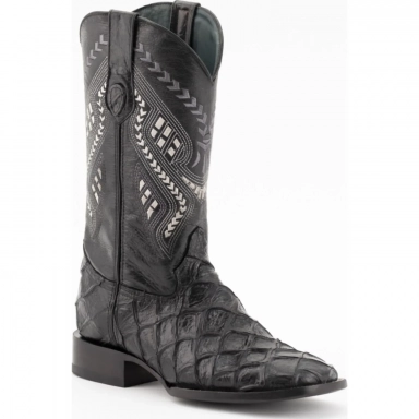 Ferrini Mens Bronco Black S-Toe Boot