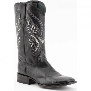 Ferrini Mens Jesse Black S-Toe Boot