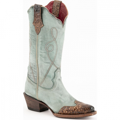 Ferrini Ladies Madison Dusty Blue V-Toe Boot 81861-26