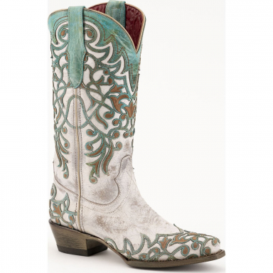 Ferrini Ladies Ivy Turquoise V-Toe Boot 81961-50