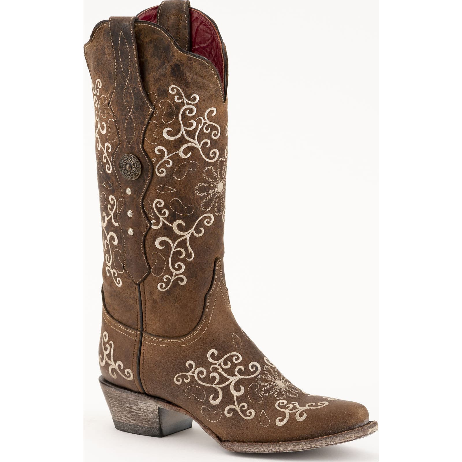 Shop Ferrini Ladies Bella Brown V-Toe Boot 82261-10 | Save Now + Free  Shipping | BootAmerica