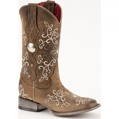 Ferrini Womens Ladies Bella Brown S-Toe Boot