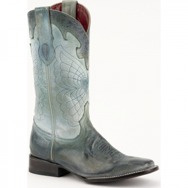 Ferrini Ladies Glacier Teal D-Toe Boot 82671-43
