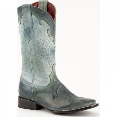 Ferrini Womens Ladies Glacier Teal D-Toe Boot