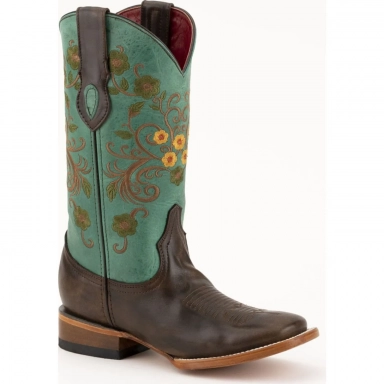 Ferrini Womens Ladies Medley Chocolate Cowgirl Boot