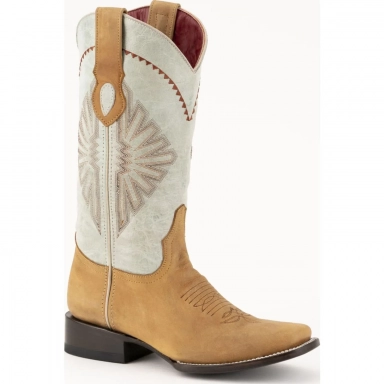 Ferrini Womens Ladies Santa Fe Tan D-Toe Boot