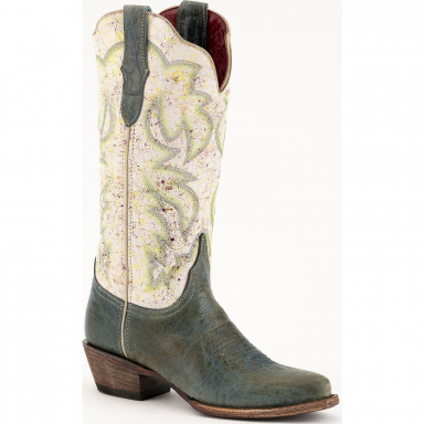 Ferrini Ladies Candy Teal V-Toe Boot 83661-43