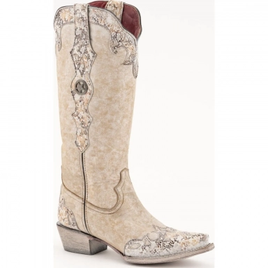 Ferrini Womens Ladies Tessa Sand V-Toe Boot