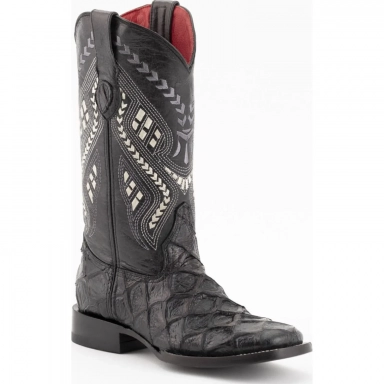 Ferrini Womens Ladies Bronco Black S-Toe Boot