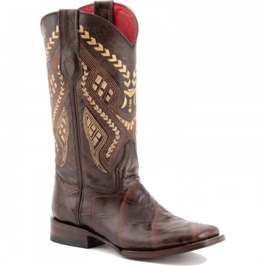 Ferrini Womens Ladies Jesse Chocolate S-Toe Boot