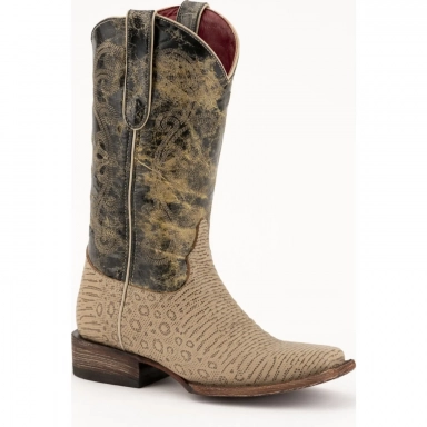 Ferrini Womens Ladies Medusa Brown D-Toe Boot