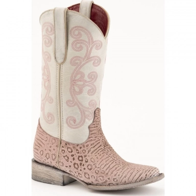 Ferrini Womens Ladies Medusa Pink D-Toe Boot