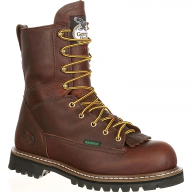 Georgia Boot Mens Steel Toe Waterproof Lace Work