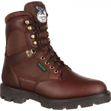 Georgia Boot Mens Homeland Waterproof Work Brown