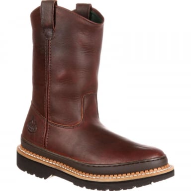 Georgia Boot Mens Giant Wellington Pull-On Work Boot G4274
