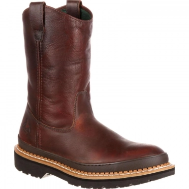 Georgia Boot Mens Giant Steel Toe Pull On Pull-On