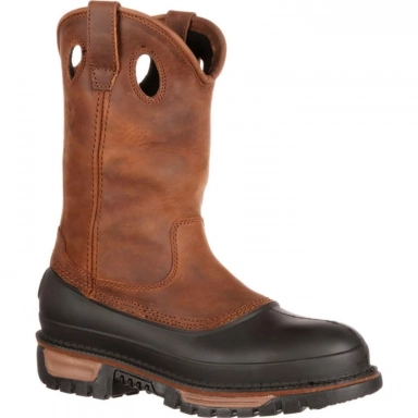 Georgia Boot Mens Steel Toe Waterproof Wellington