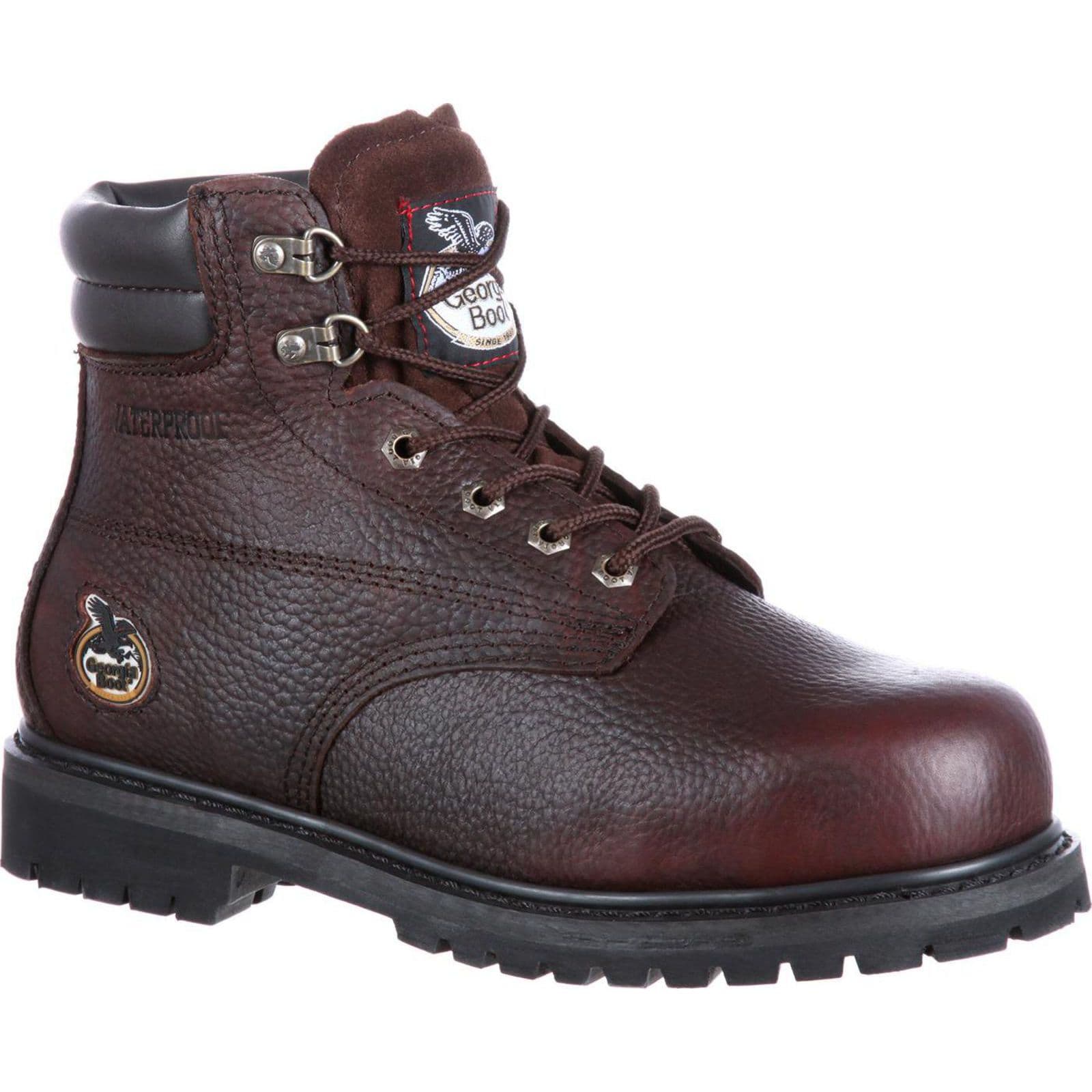Shop Georgia Boot Mens Oiler Steel Toe Waterproof Work Boot G6174 Save Now Free Shipping BootAmerica