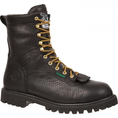 Georgia Boot Mens Waterproof Lace To Toe Work Black