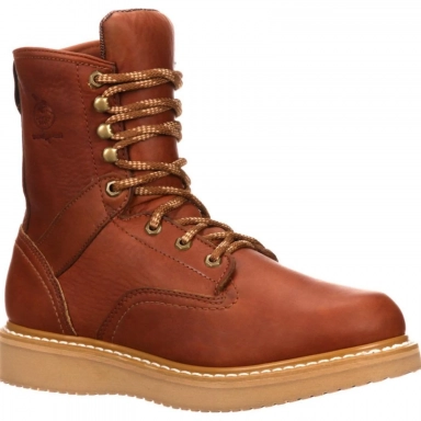 Georgia Boot Mens Wedge Work Orange