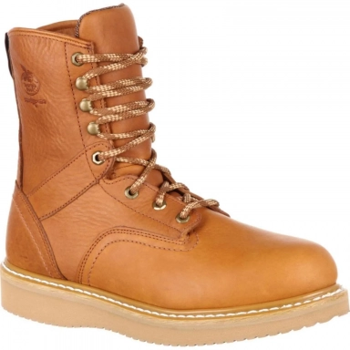 Georgia Boot Mens Wedge Steel Toe Work Orange