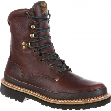 Georgia Boot Mens Giant Steel Toe Work Brown
