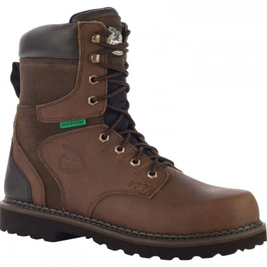 Georgia Boot Mens Brookville Steel Toe Waterproof Work Brown