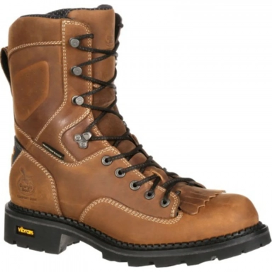 Georgia Boot Mens Comfort Core Waterproof Low Heel Logger Work